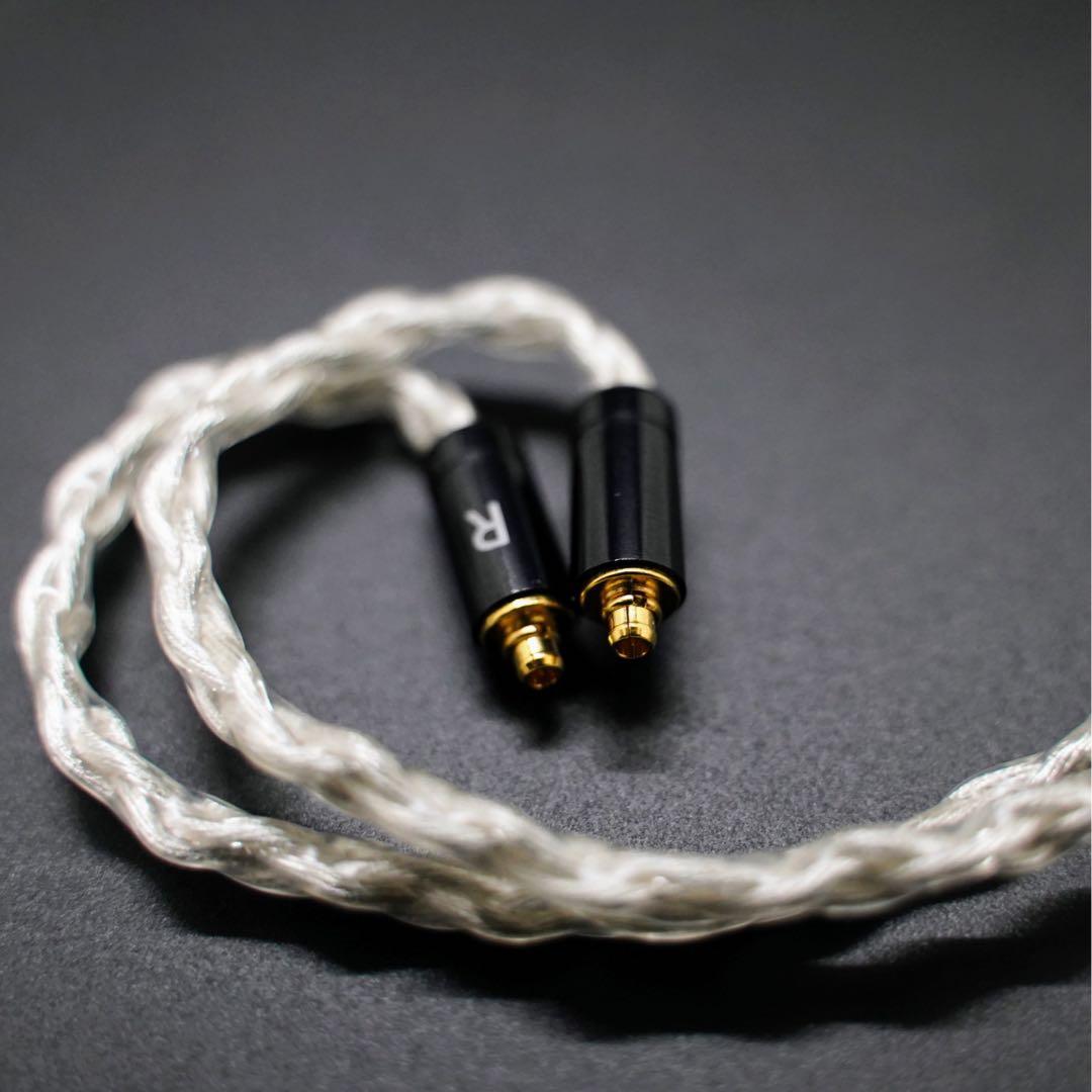 【1点のみ】銀銅合金導体 8コア1064芯 MMCX/4.4mm+イヤホン本体