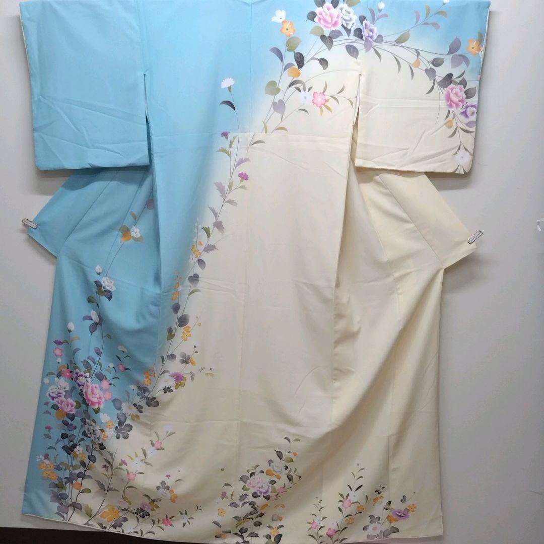 802　半額セール　ブランドもの　美品　染分け暈し　洗える訪問着　4点フルセット