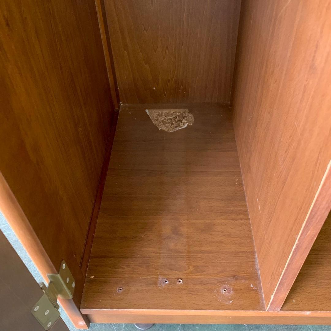 【カリモク】 キッチンボード キッチン収納 昭和レトロ アンティーク A0545