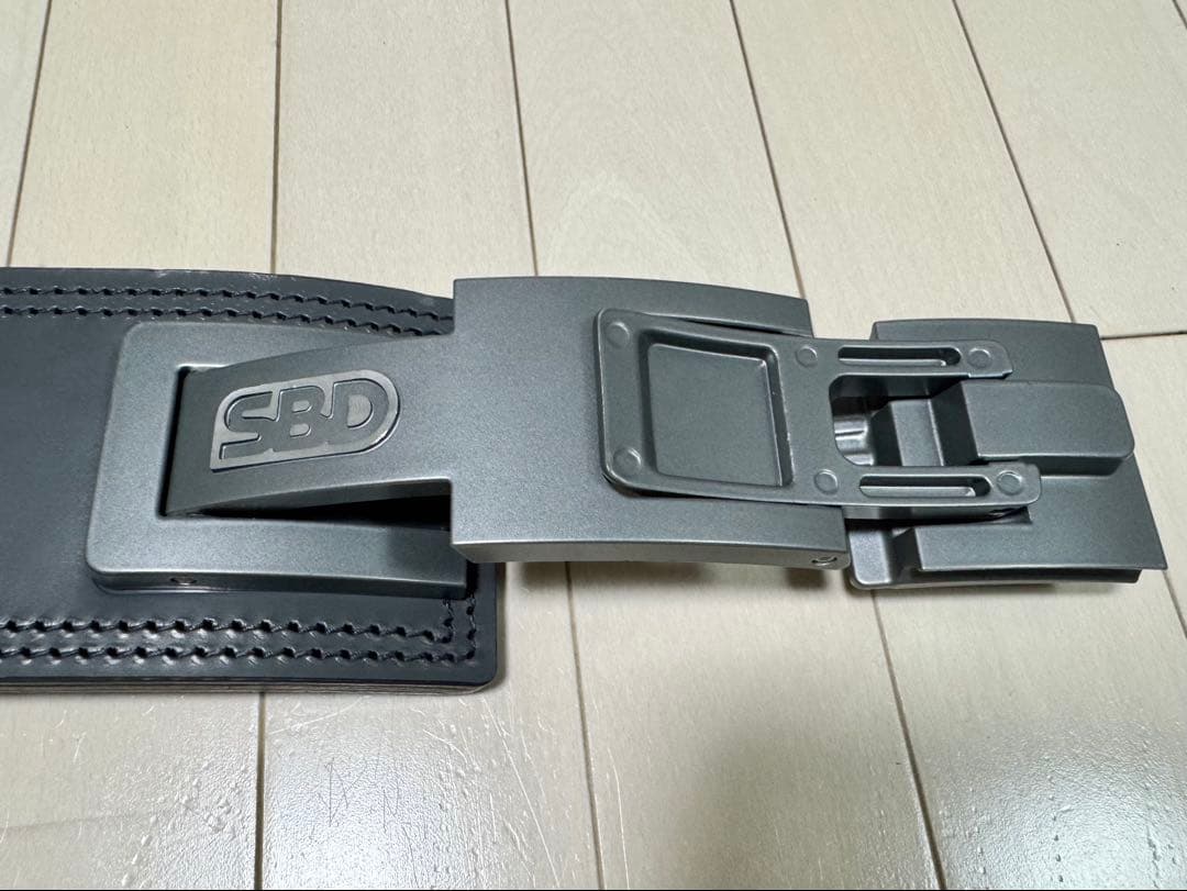 SBD パワーリフティングベルト Forge×グレーバックル 13mm Mサイズ