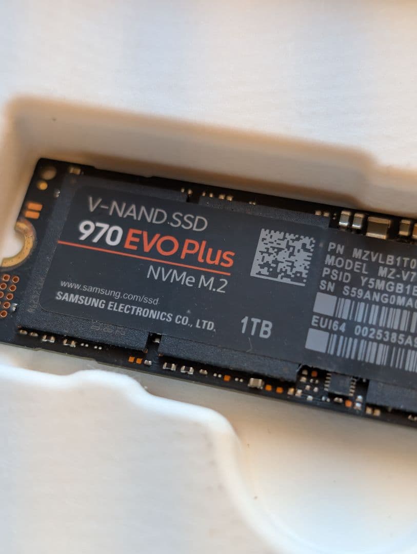 内蔵型SSD Samsung 970 EVO Plus 1TB NVMe SSD