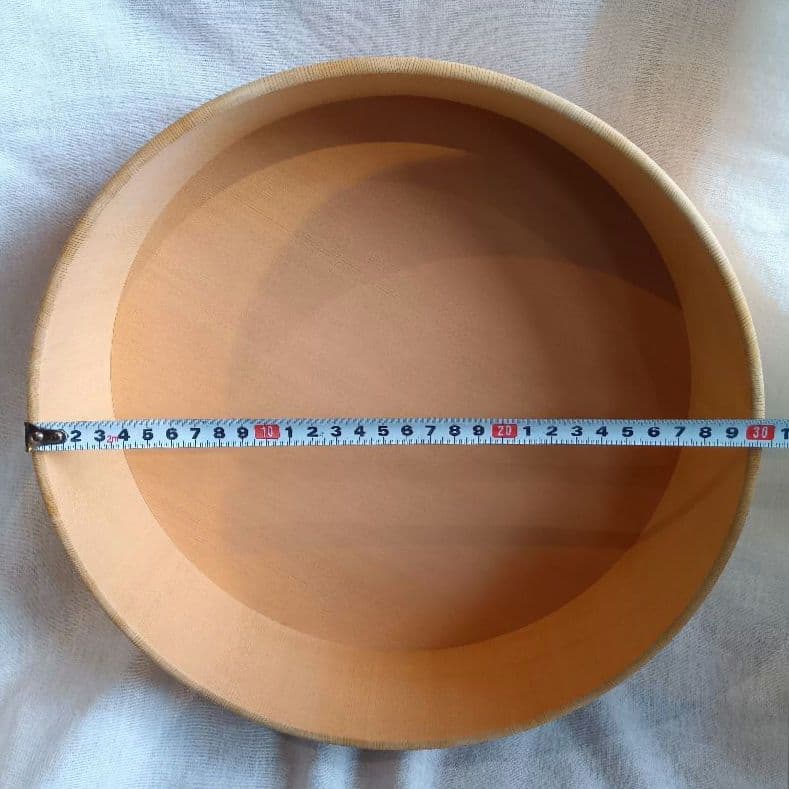 京都　たる源　桶 　みがき粉付　工芸品　直径約30cm