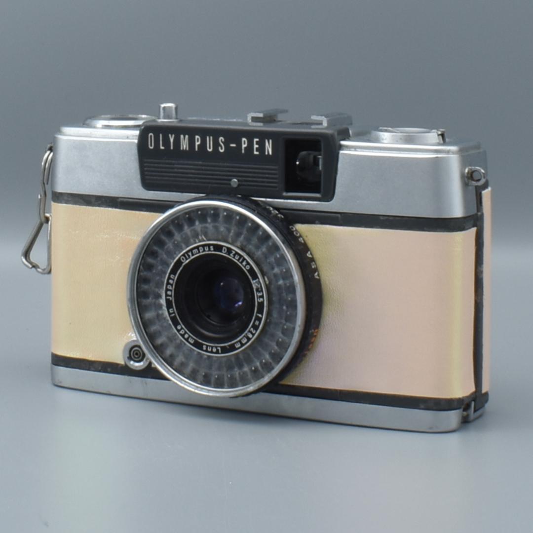整備済 OLYMPUS EE-2 ベージュ 外装リメイク 動作OK 赤ベロOK