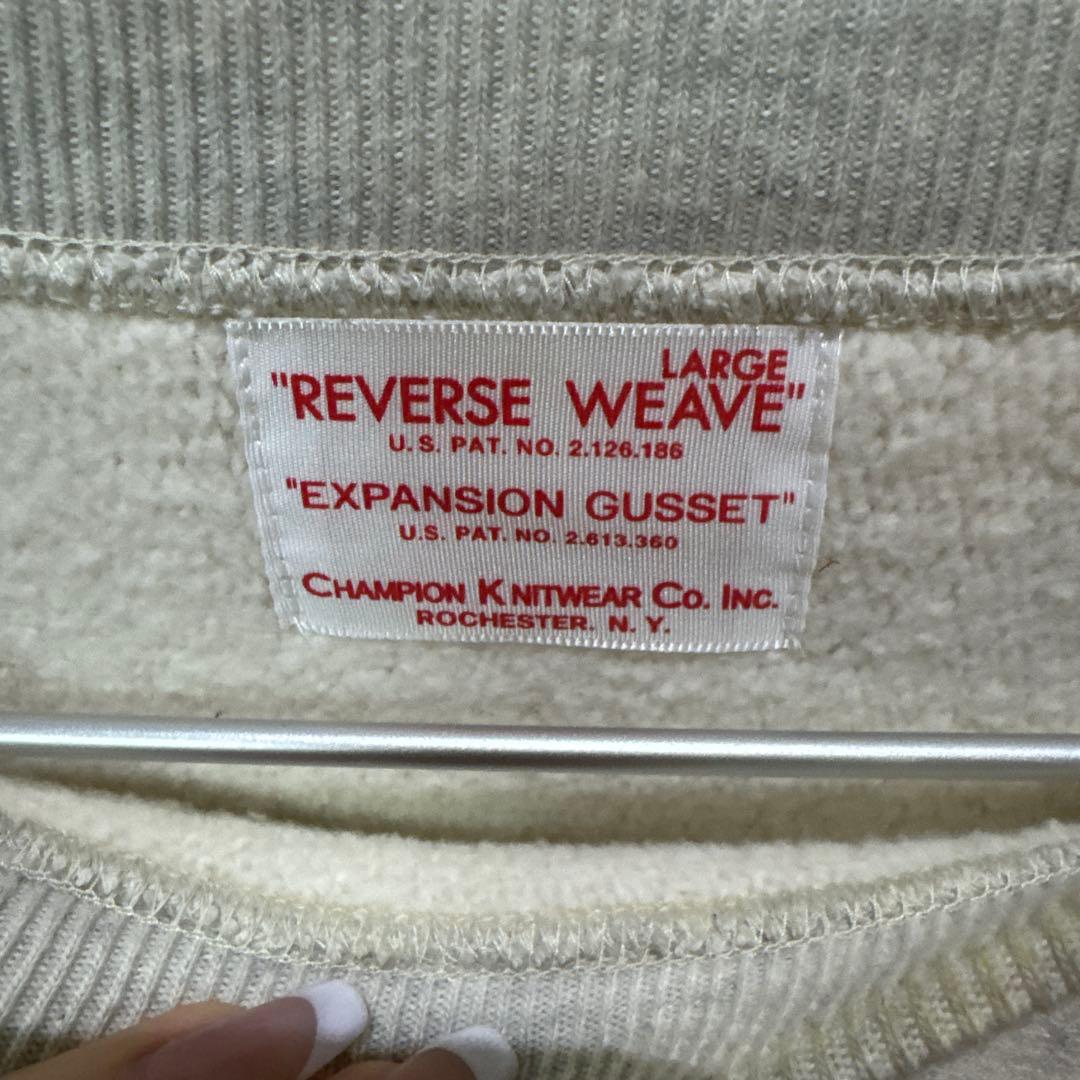 チャンピオン 復刻 リバースウィーブ 2nd パテントモデル スウェット　L