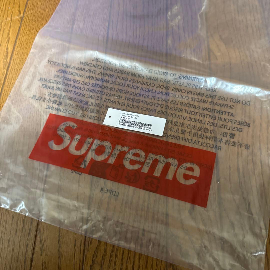 トップス supreme 25aw small box waffle sweater L