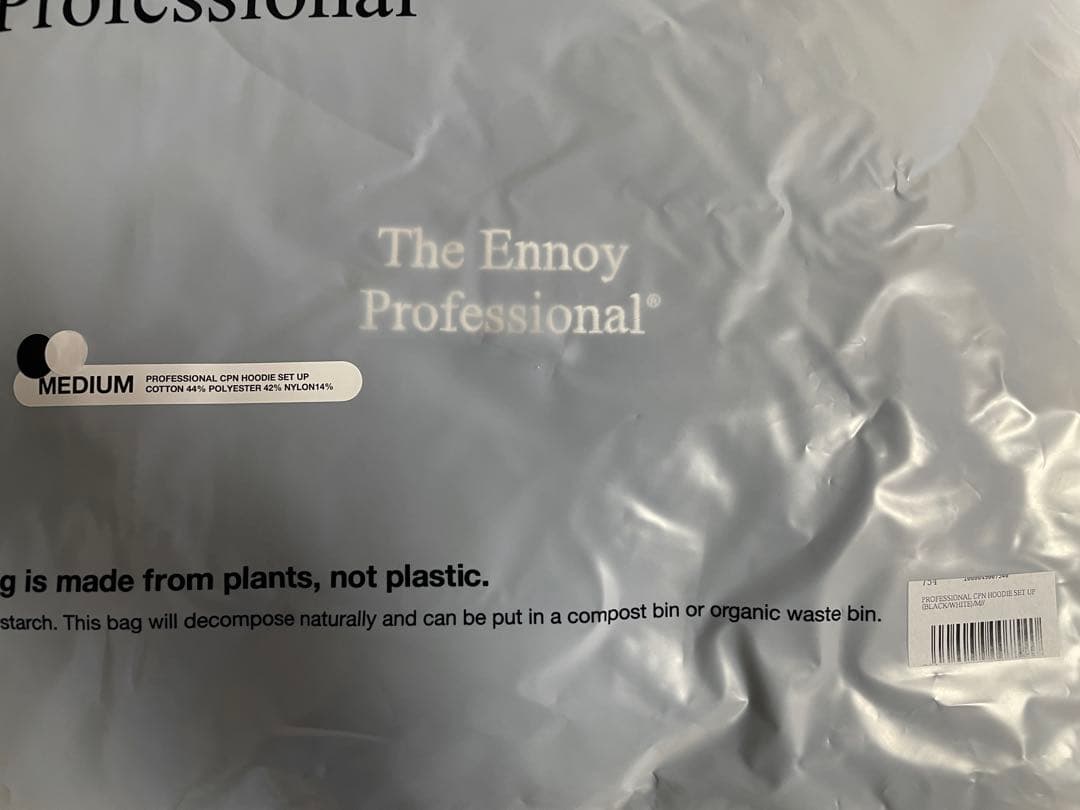 ENNOY Professional CPN Hoodie Set Up 黒×白