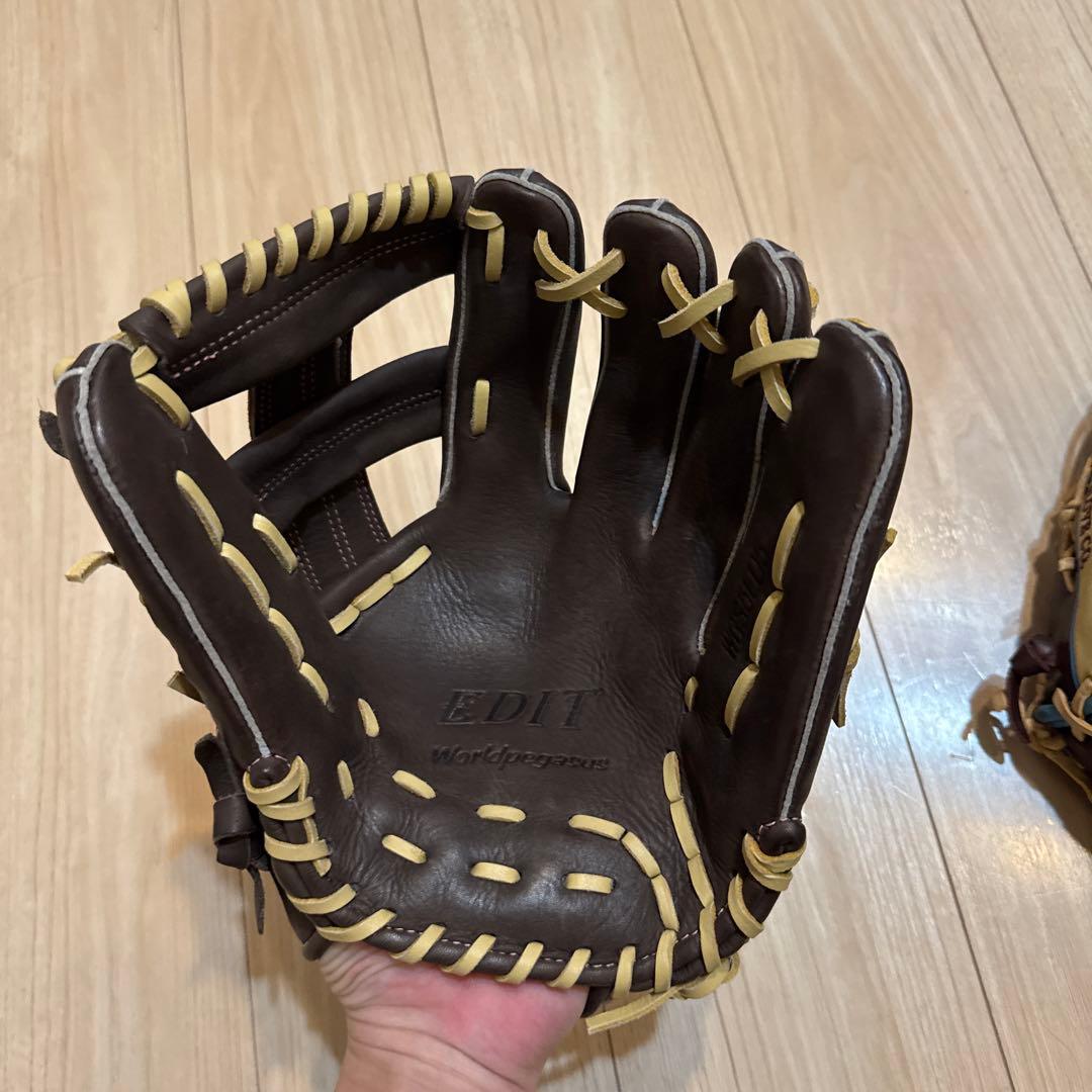 ワールドペガサス軟式グローブ ブラウン