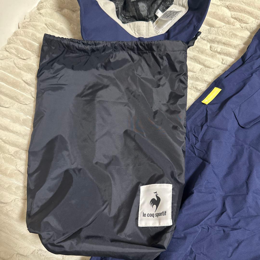 ルコック　ゴルフ　レインウェア・レインハット　M ネイビー