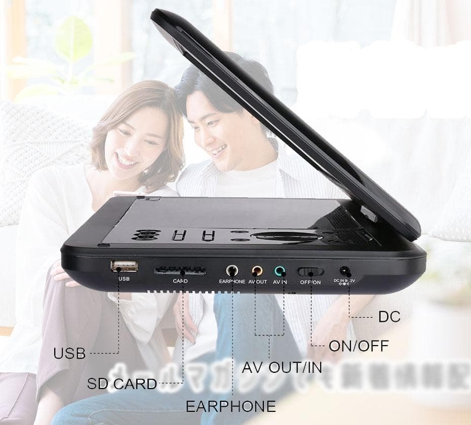 INTENAVI 12.6型 DVDポータブル大画面CPRM対応リージョンフリー