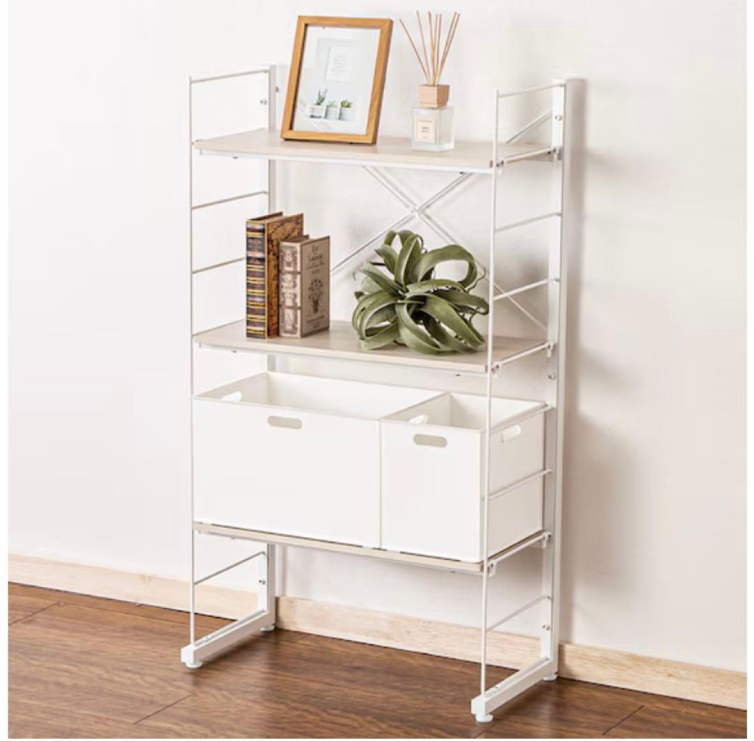 【9点】Nポルダシリーズ　ワイヤーシェルフ（ネジ4箇所で完成）、棚板、引き出し等