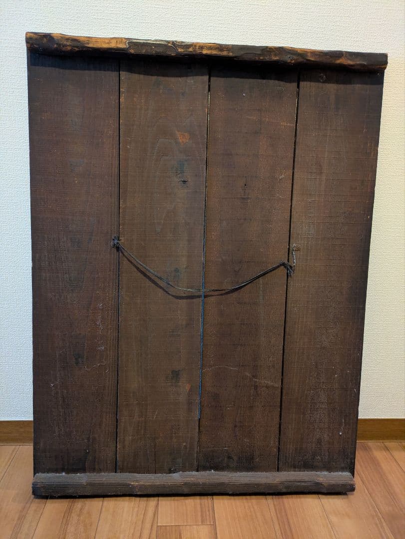 希少アルファンスミュシャ杉板プリントアンティークインテリア　1975年アメリカ製