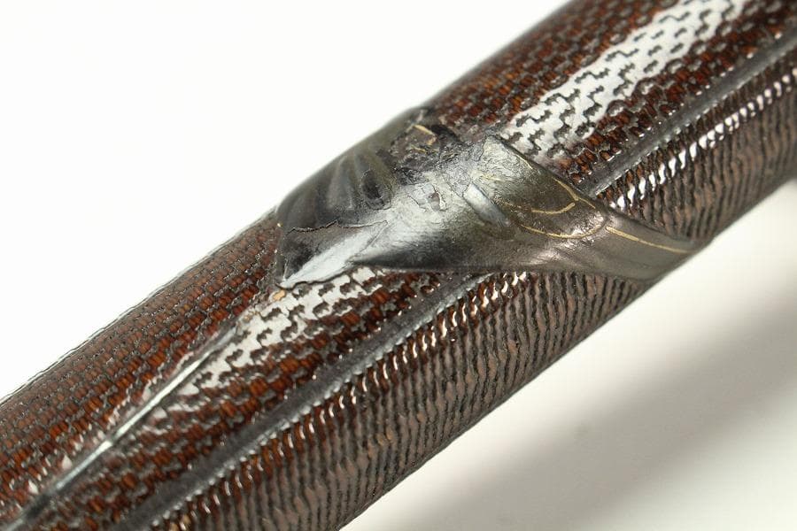 提げ物 煙管筒 網代 花鳥蒔絵(K-YC418)