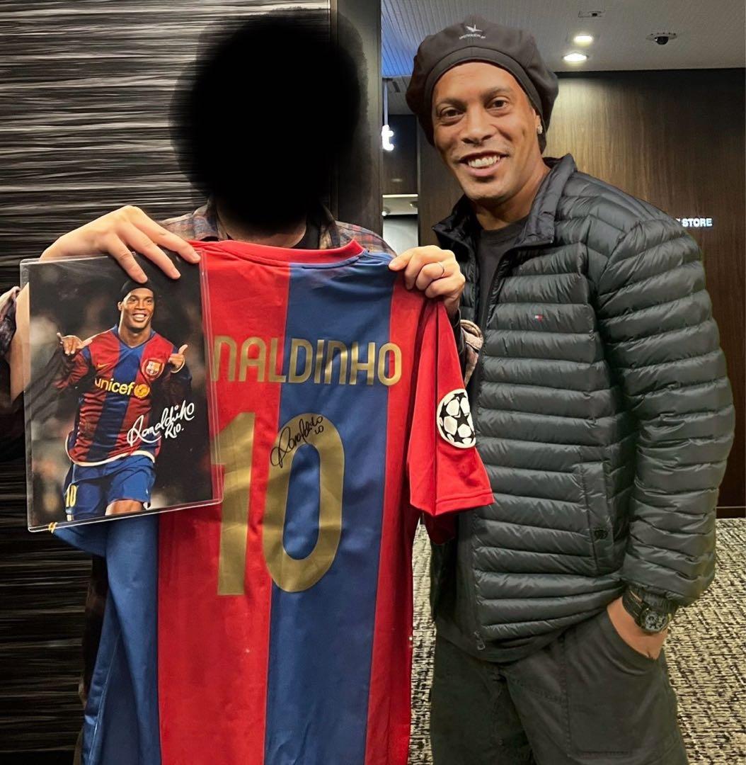 ※本日限定お値下げ　ロナウジーニョ　直筆サイン　バルセロナ　※フォトのみの出品