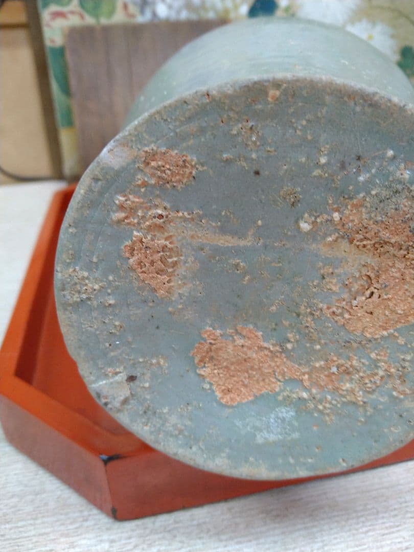 高麗青磁広口細首瓶 高麗時代前期 r5冬16