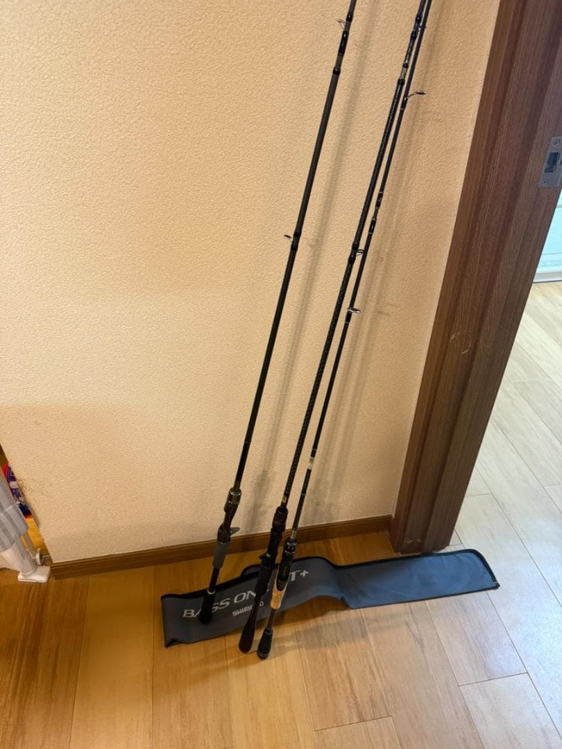 バスロッド 3本セット ZODIASロッドケース付
