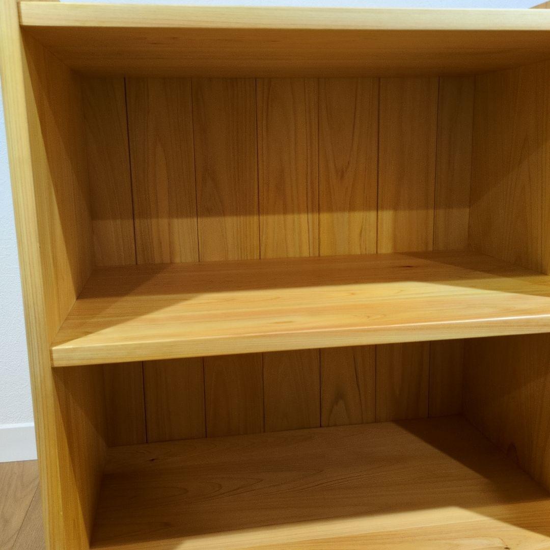 美品！　なかよしライブラリー　自然素材100パーセント いろは家具　特注　B