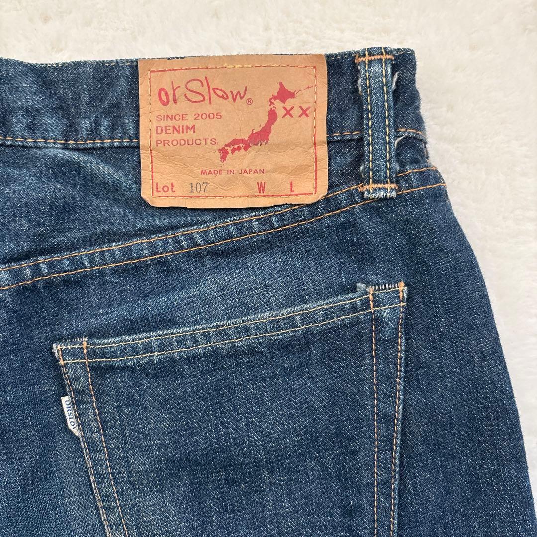 orSlow 107 デニム 日本製 セルビッチ 赤耳 ユニバーサルジップ