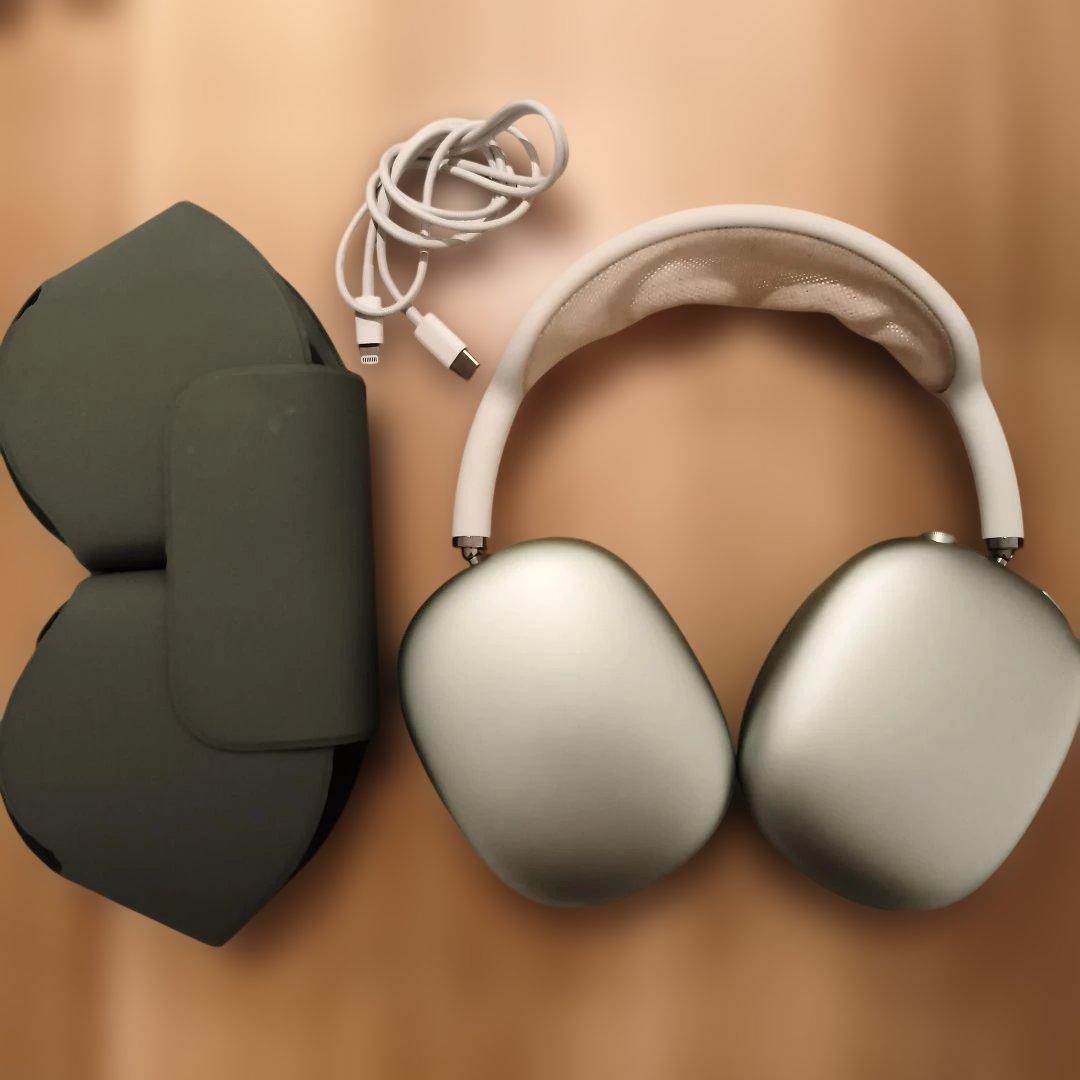 AirPods Max ミッドナイトグリーン 本体 充電ケーブル・ケース付き