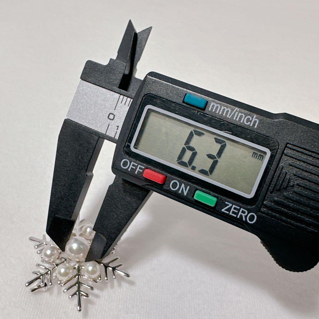 MIKIMOTO ミキモト あこや真珠 雪の結晶 スノークリスタル ブローチ