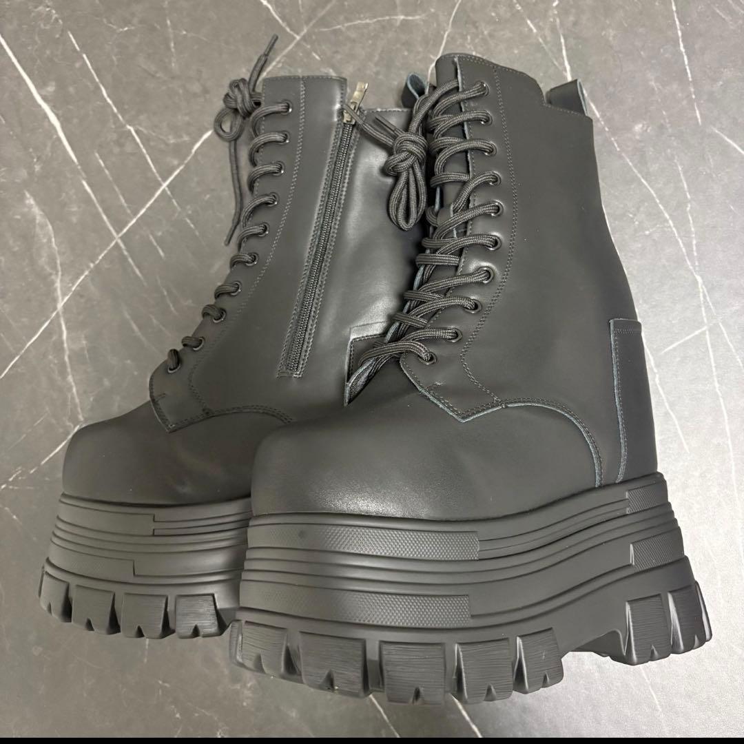 【激安お得】22センチアップ シークレットブーツ 黒 23.5センチ