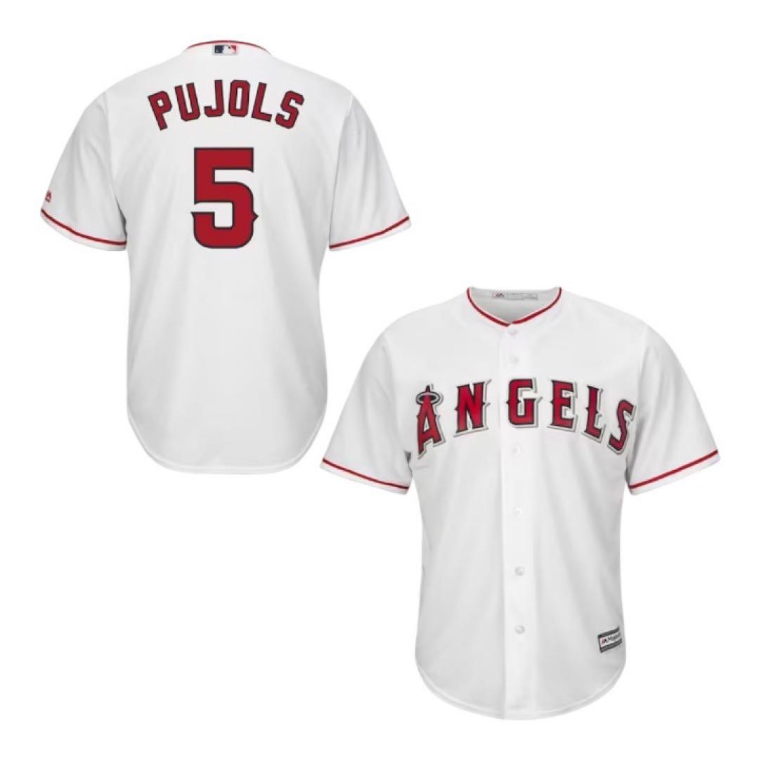Majestic エンゼルス応援グッズ❤️ユニフォーム Sサイズ PUJOLS 5