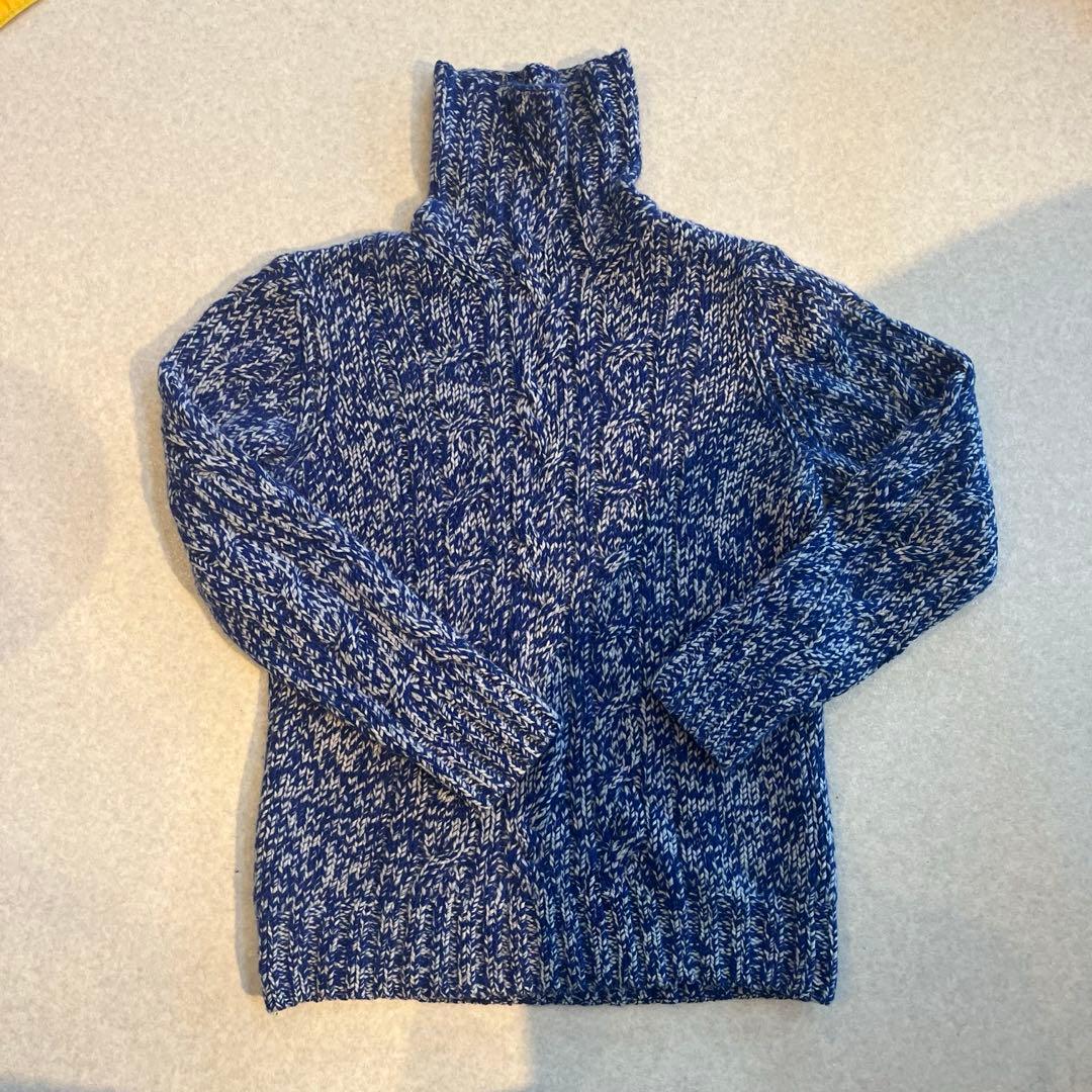 tomi3専用　TOMORROW LAND カシミア　ローゲージタートルニット