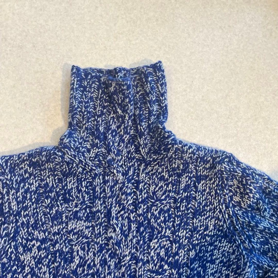 tomi3専用　TOMORROW LAND カシミア　ローゲージタートルニット