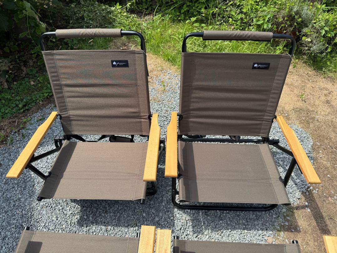 ロゴス　グランベーシックハイバック囲炉裏チェア4脚セット