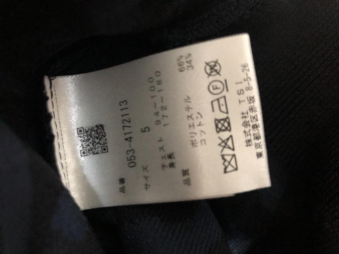 未使用 タグ付 パーリーゲイツ 長袖ジップPGロゴセーター 5 L 紺 ネイビー