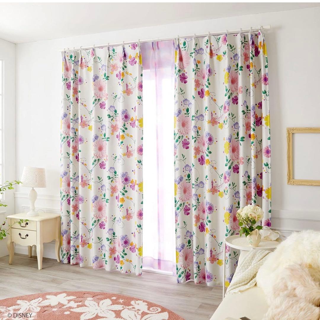 スミノエ カーテン アイボリー ディズニー プリンセス 遮光2級
