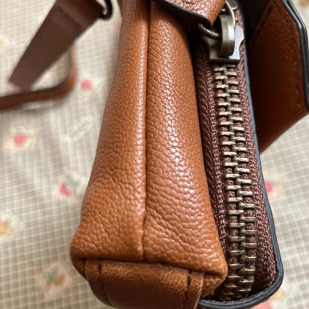 未使用 Dakota お財布ショルダーバッグ ブラウン