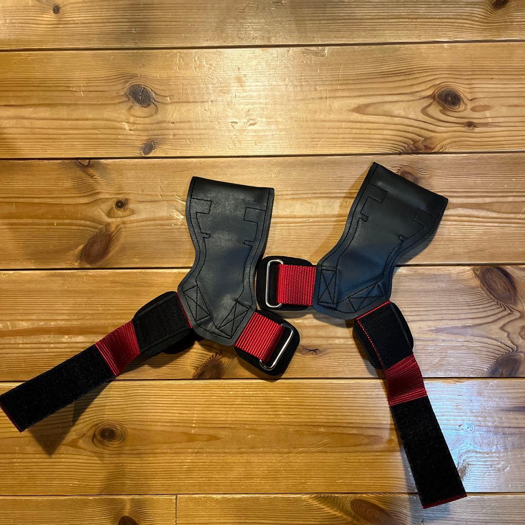 ゴールドジムパワーグリップ黒/赤 Sサイズ