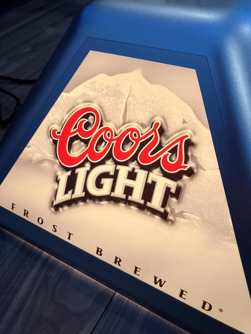 Coors Light ランプ 2002年 プールバーライト Bud Light