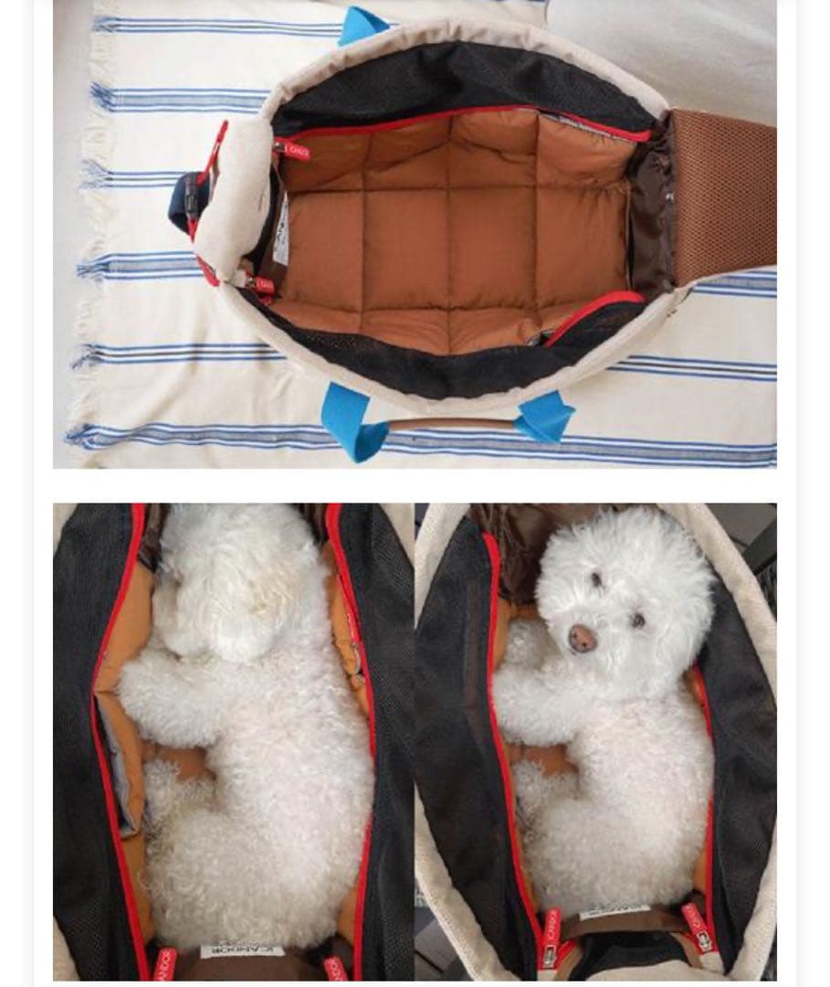 ICANDOR 小型犬キャリーバッグ ベージュ