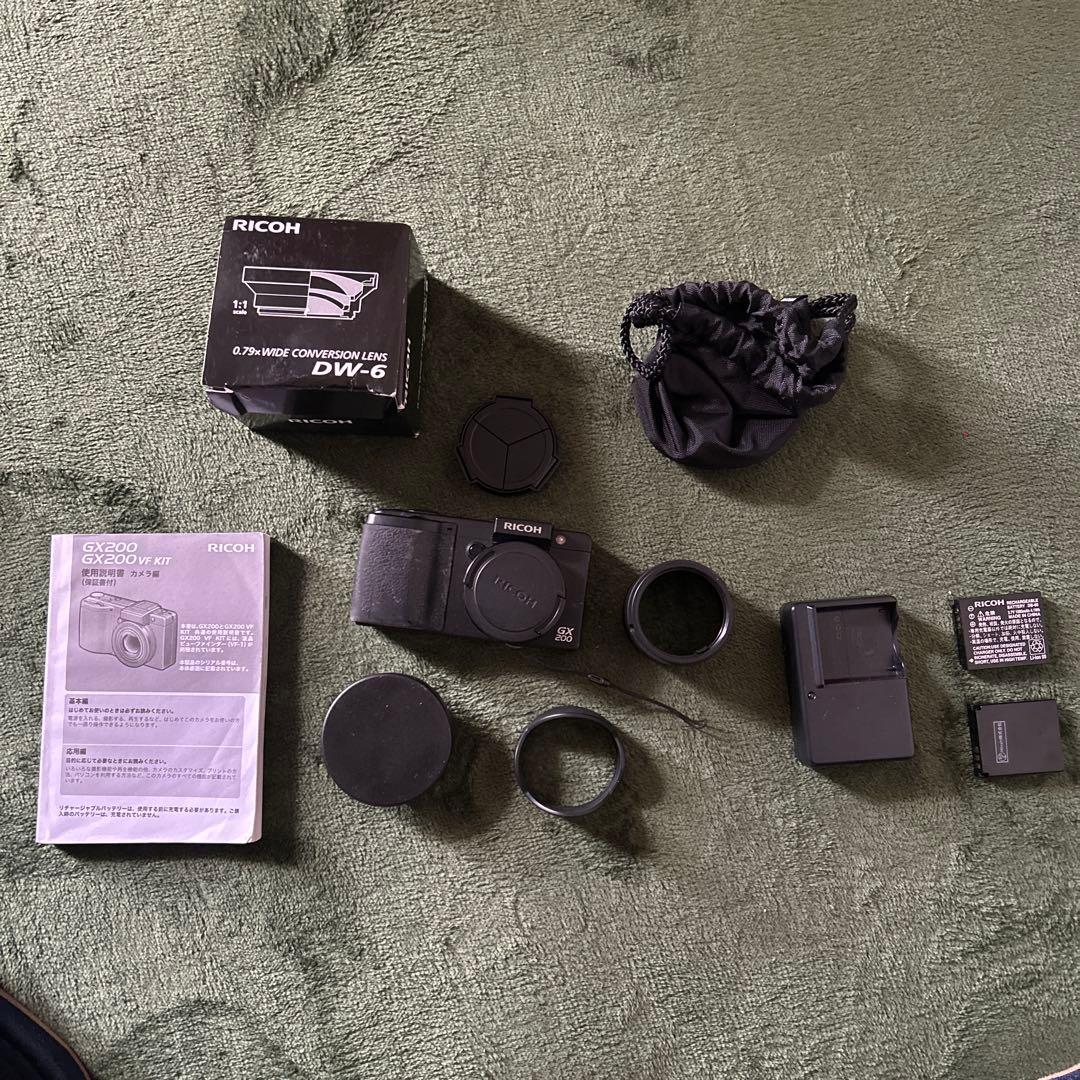 RICOH GX200 （ワイドレンズ DW-6 別売アダプタHA-2付き）