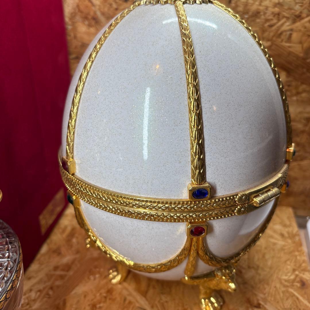 ラドガ インペリアル コレクション イースターエッグ パール ホワイト　空き瓶