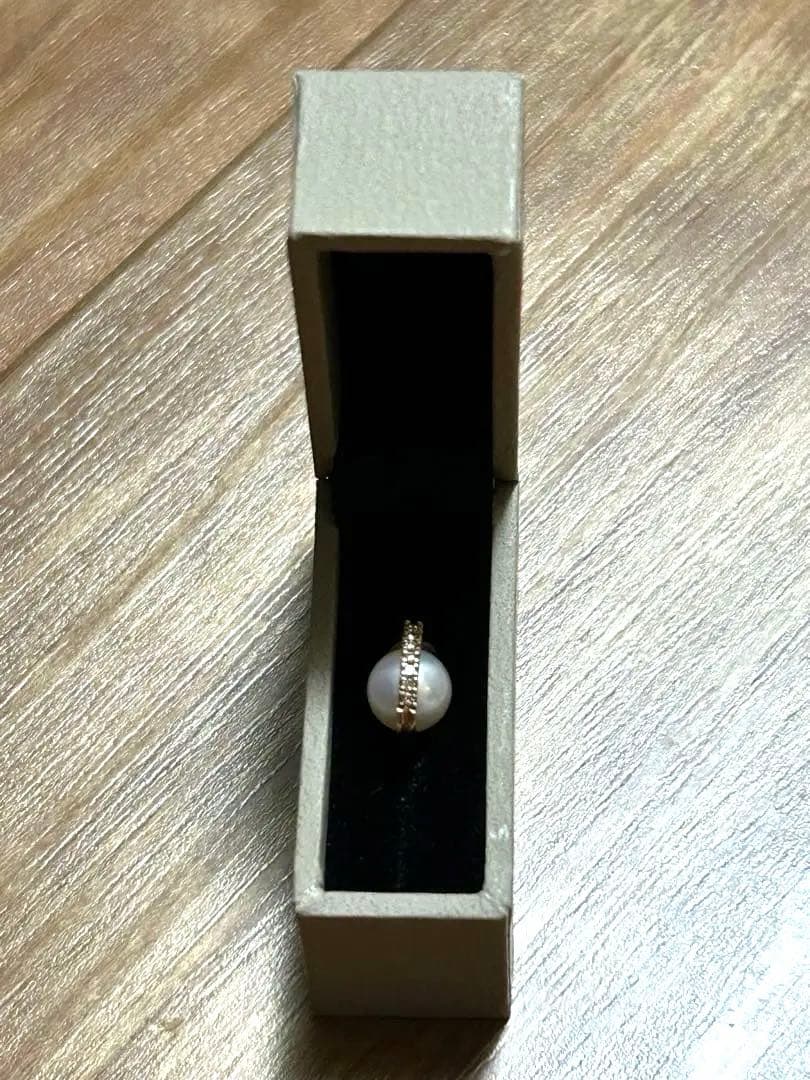 ヒロタカ　BELUGA アコヤパール ダイヤモンド ピアス M サイズ