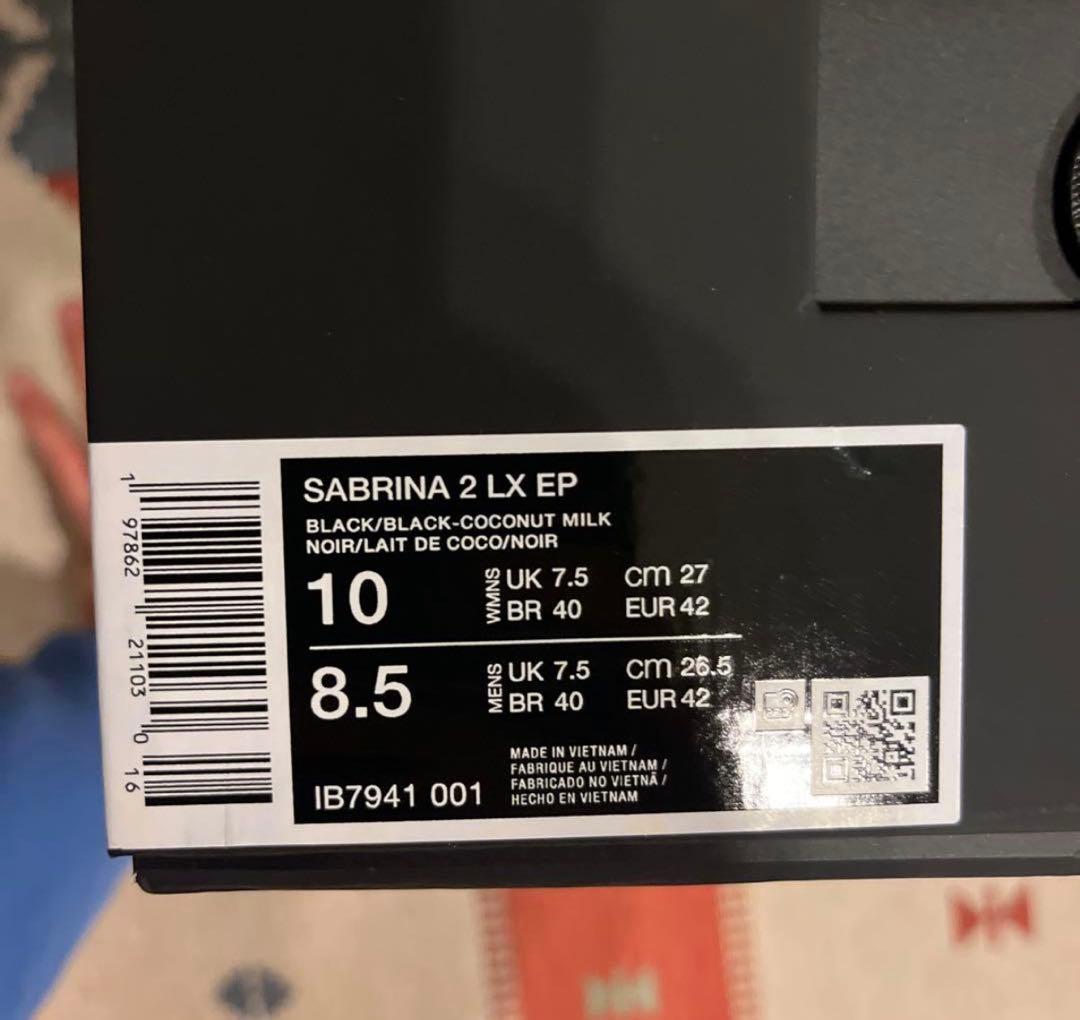 最終値下げ！Nike Sabrina 2 black label