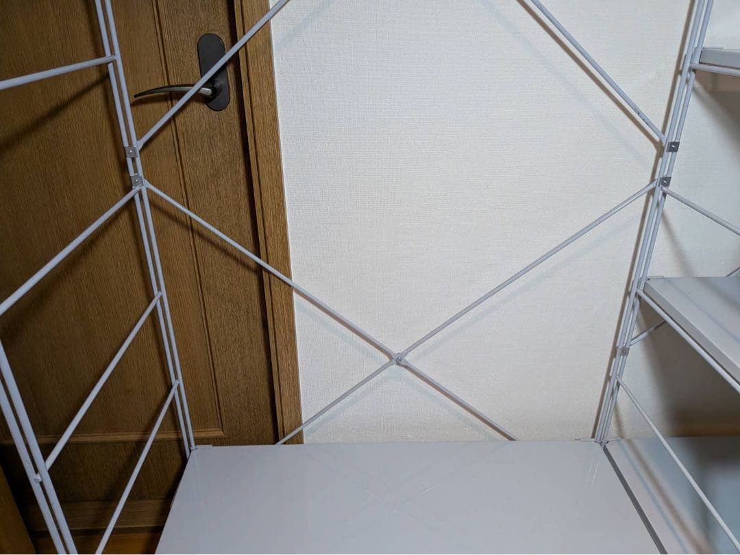 ■送料込■無印良品 スチールユニットシェルフ ワードローブ 棚 衣類収納 グレー