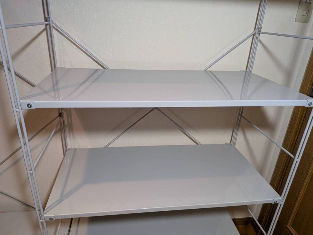 ■送料込■無印良品 スチールユニットシェルフ ワードローブ 棚 衣類収納 グレー