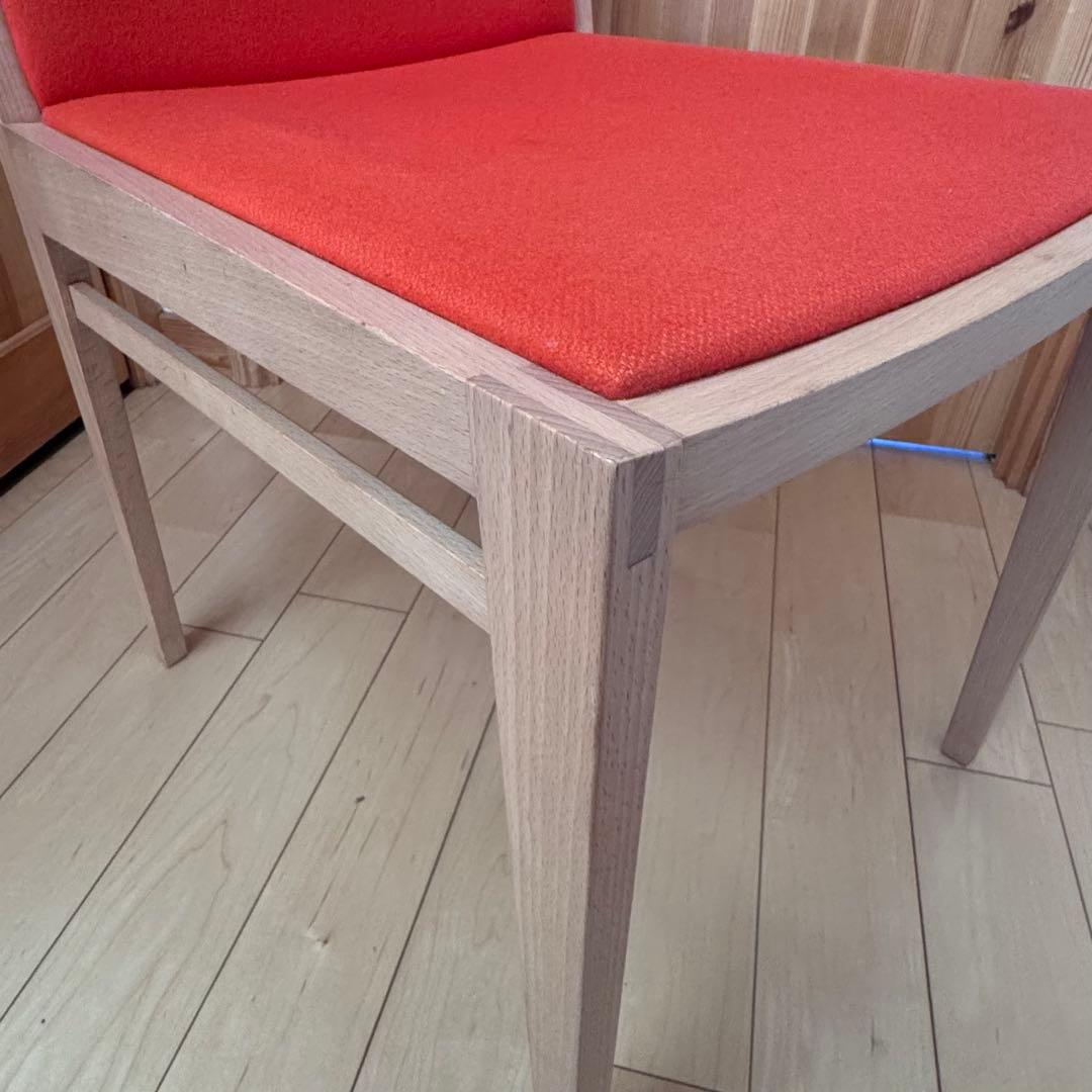 【廃盤】【希少】maruni マルニ木工 Nシリーズ ダイニングチェア　オレンジ