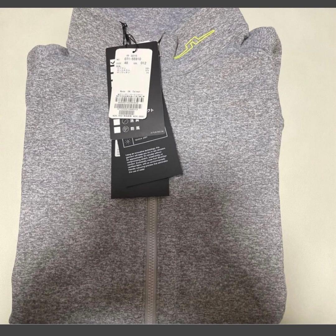 【新品】J.LINDEBERG ジェイリンドバーググレー ジップアップジャケット