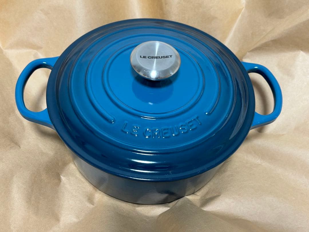ル・クルーゼ シグニチャー ココットロンド 24cm マルセイユブルー