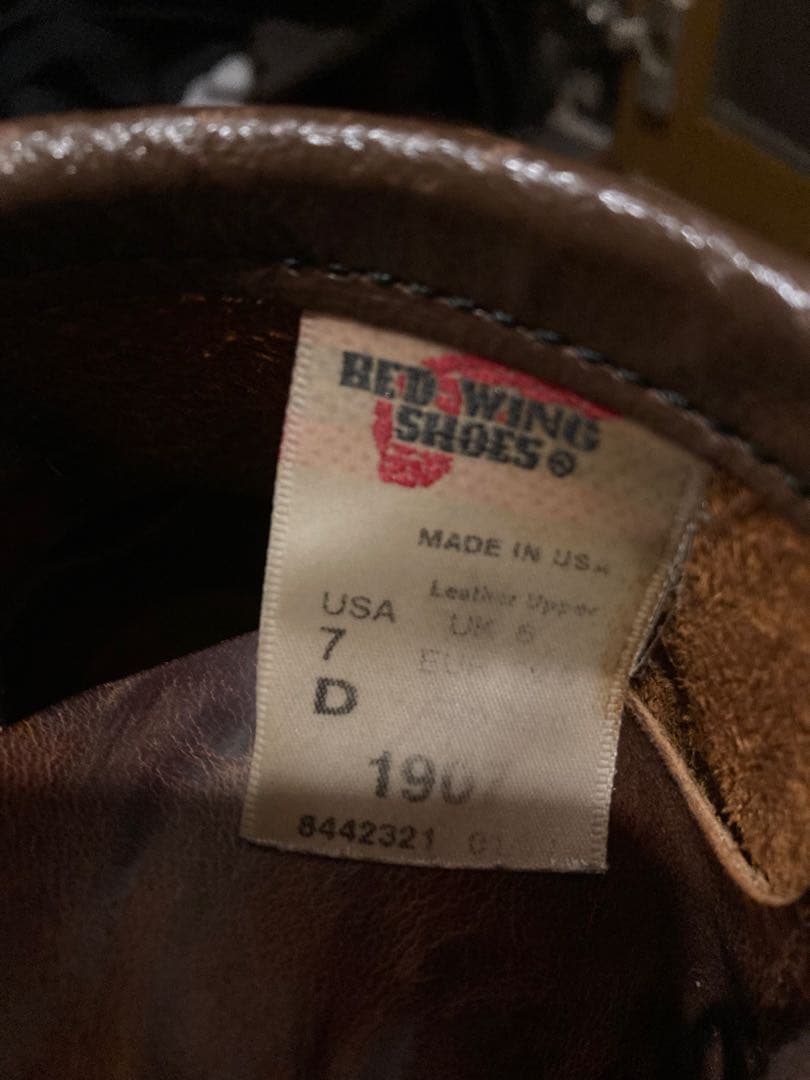 RED WINGレッドウィング1907 ワークブーツ(US7) 25.5〜26