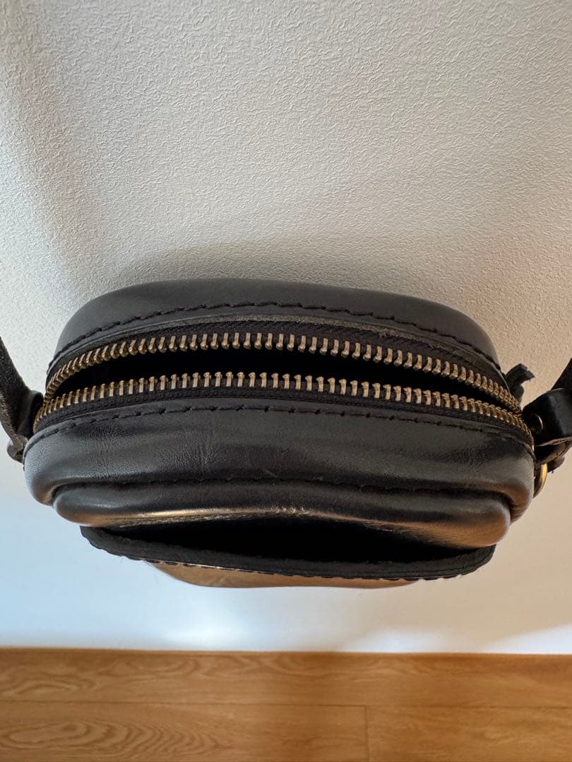 【美品】アナロジコ analogico ポケットミニショルダー バッグ ブラック