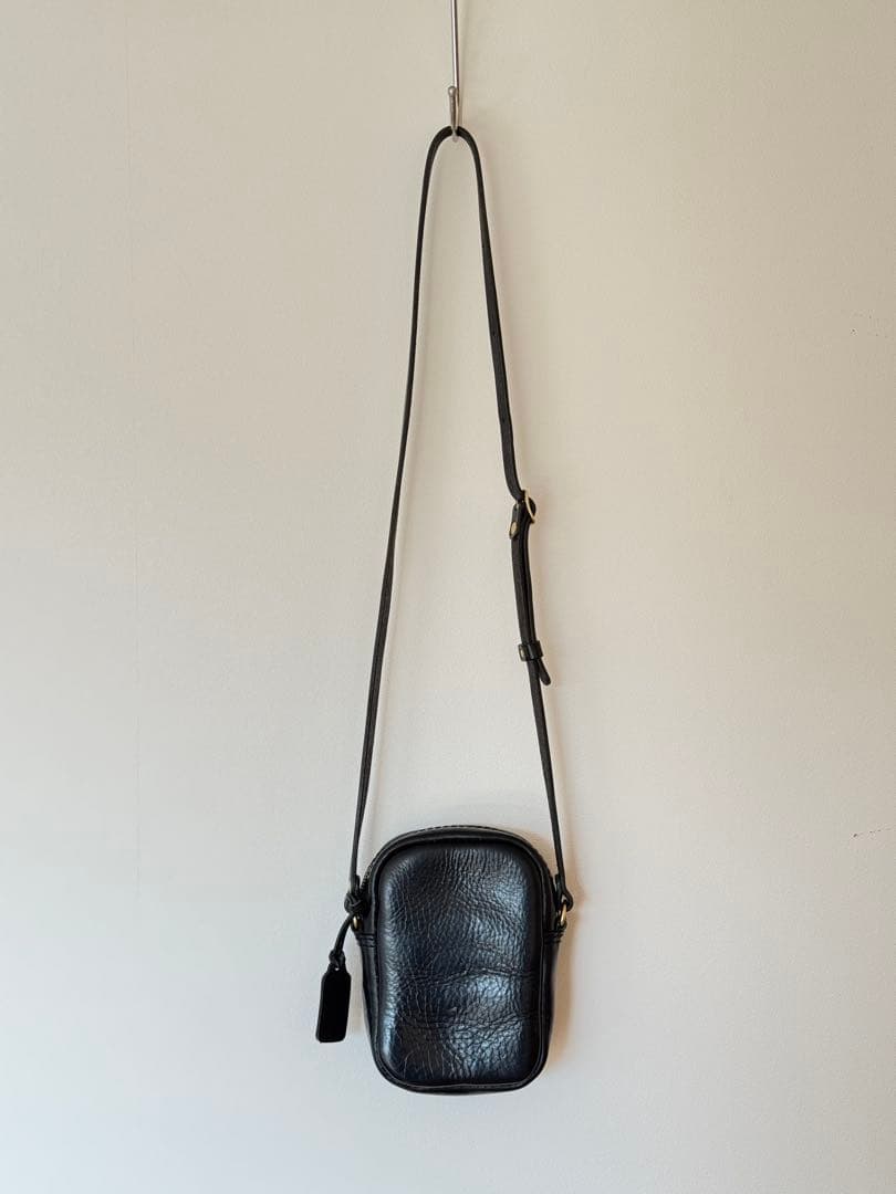 【美品】アナロジコ analogico ポケットミニショルダー バッグ ブラック