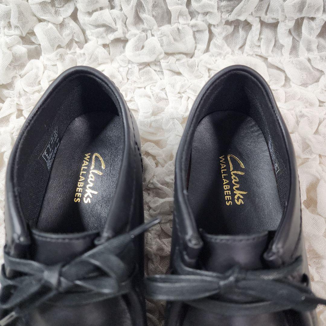 バトこし未使用 クラークス ワラビー エボ ウォータープルーフ レザー