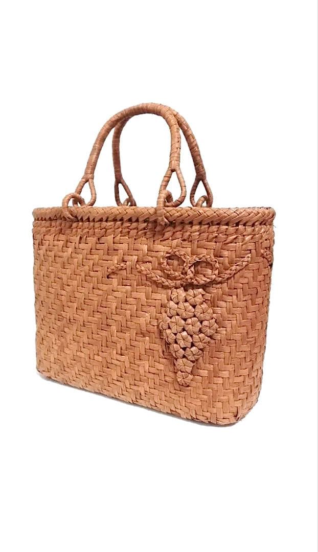 山葡萄バッグ円形葡萄柄