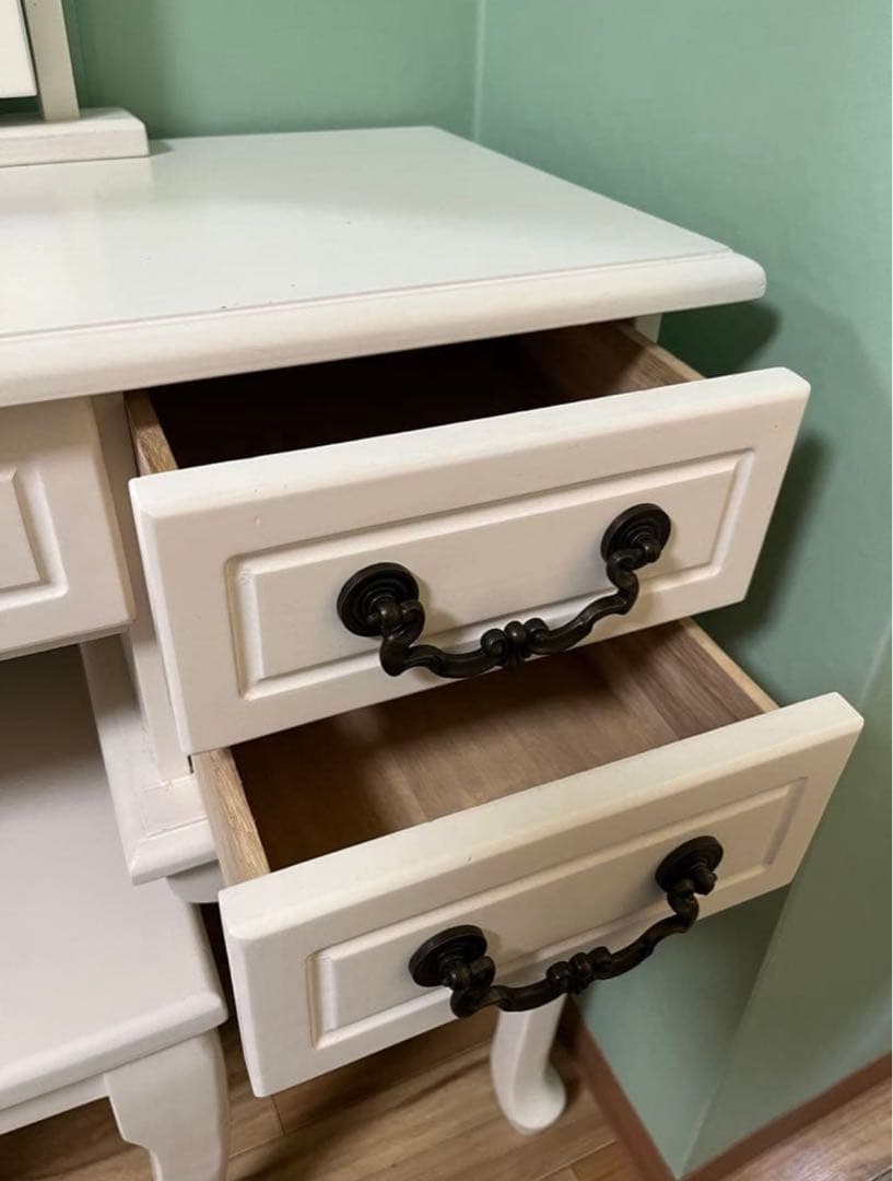 アメリカン ドレッサー 化粧台 鏡台 カントリー家具　姫系 ヴィンテージ家具