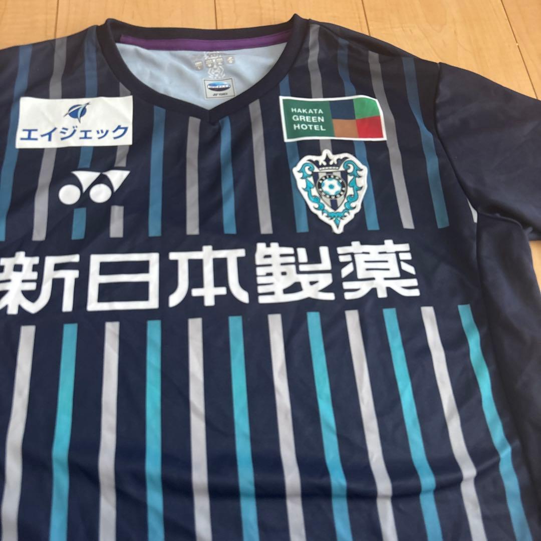 アビスパ福岡 2023 ユニホーム　o XL ネイビー　日本製　ヨネックス